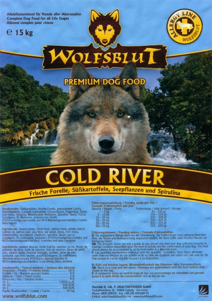 Wolfsblut Cold River Lachs und Forelle