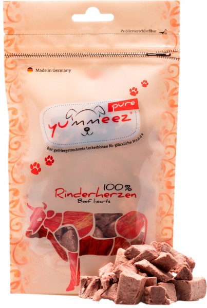 Yummeez pure Rinderherzen 35g