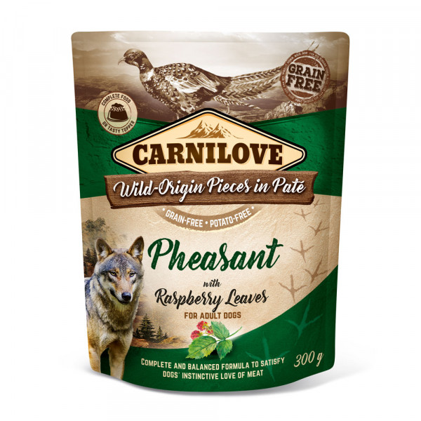 Carnilove Nassfutter Pate Pheasant with Raspberry Leaves 300g