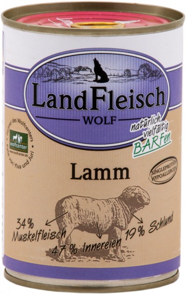 Landfleisch Wolf Sensibel Lamm 400g