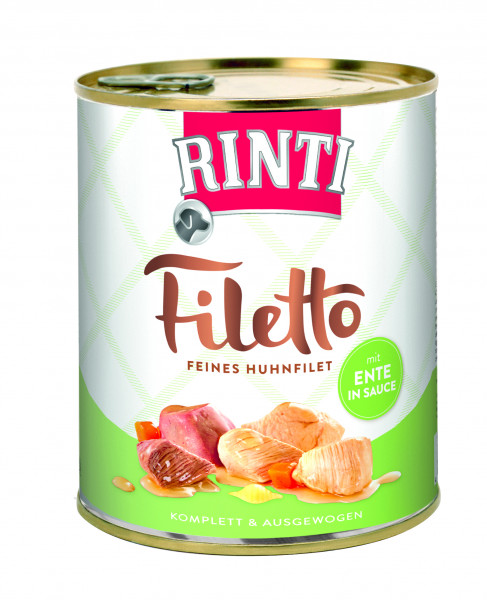 Rinti Filetto Huhn &amp; Ente in Sauce Nassfutter 800g