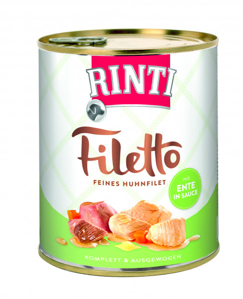 Rinti Filetto Huhn & Ente in Sauce Nassfutter 800g