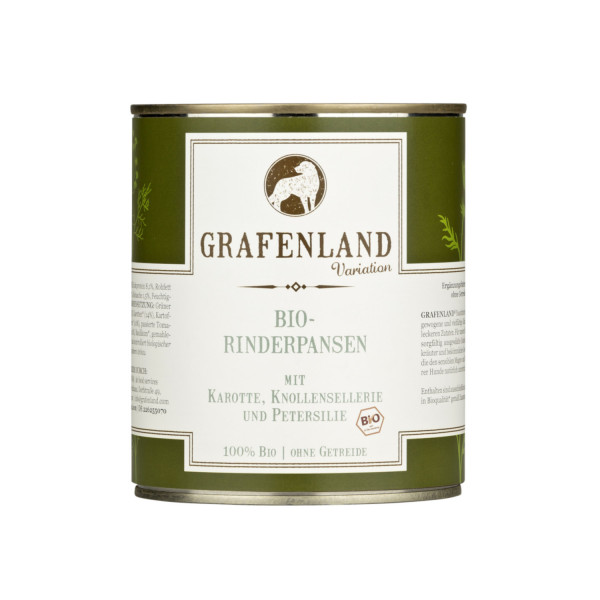 Grafenland Variation Bio-Rinderpansen mit Karotte, Knollensellerie und Petersilie