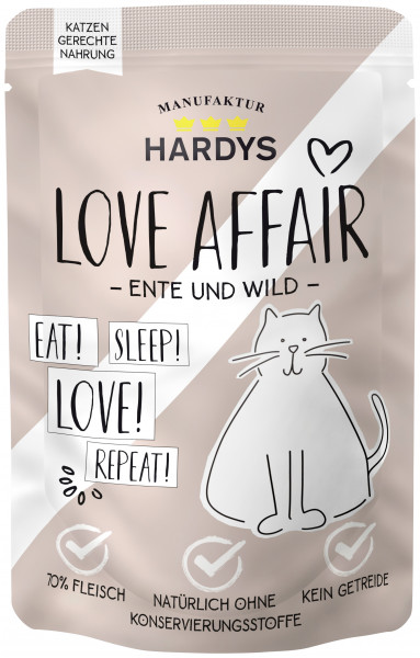 Hardys Traum Katzenfutter Love Affair Ente & Wild 100g Pouch