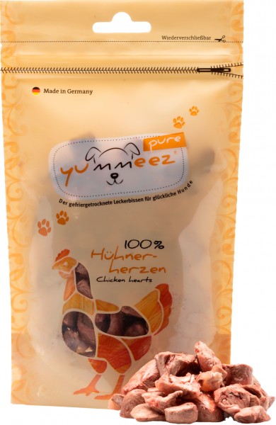 Yummeez pure Hühnerherzen 35g