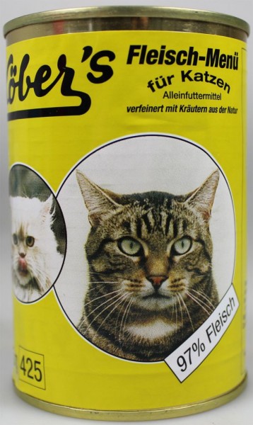 Köbers Fleisch Menü für die Katze