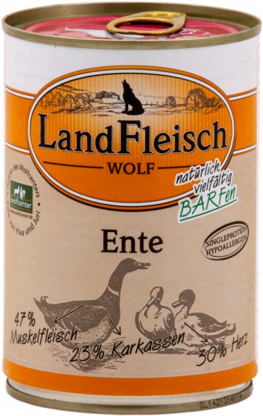 Landfleisch Barf2Go Ente 400g