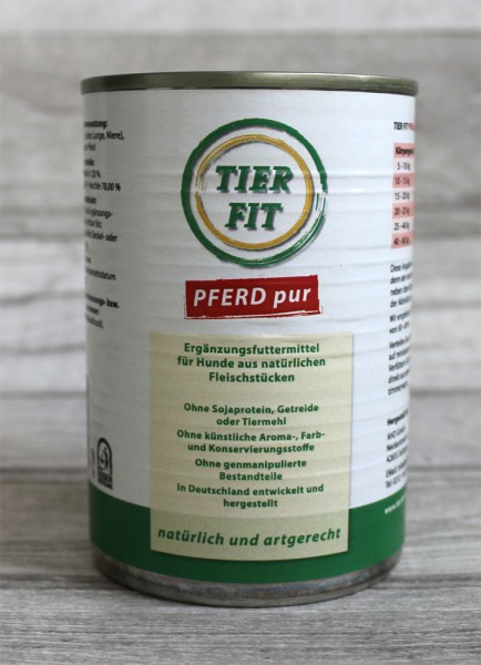 TierFit Reinfleischdose Pferd pur