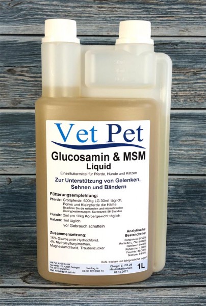 Vet Pet Glucosamin & MSM Liquid