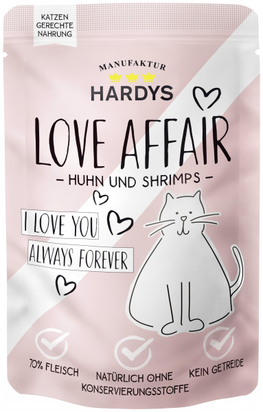 Hardys Traum Katzenfutter Love Affair Huhn & Shrimps 100g Pouch