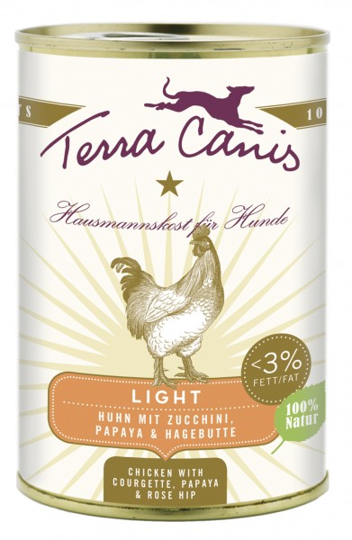 Terra Canis Light Huhn mit Zucchini, Papaya & Hagebutte 400g