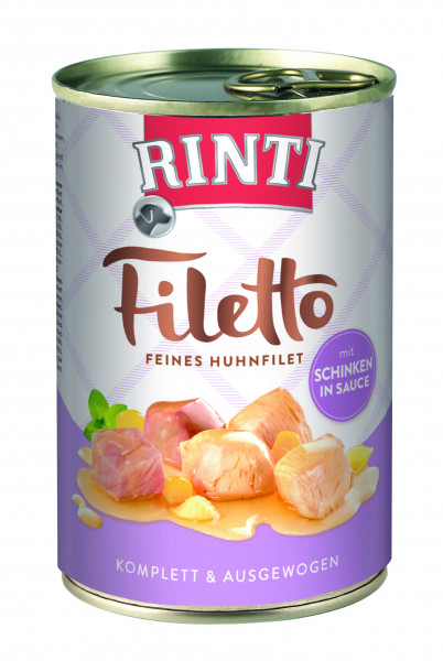 Rinti Filetto Huhn &amp; Schinken in Sauce Nassfutter 420g