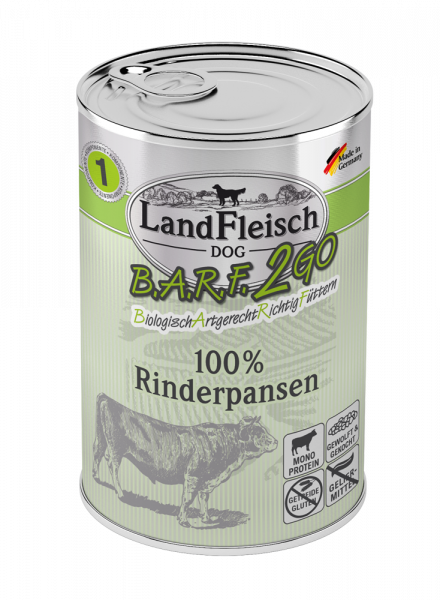 Landfleisch Barf2Go Rinderpansen 400g