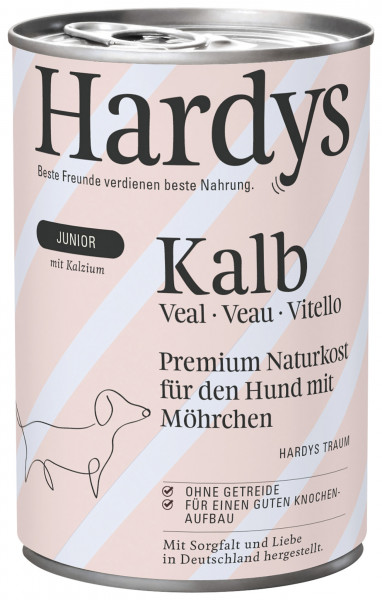 Hardys Traum Junior Kalb mit Möhrchen 400g