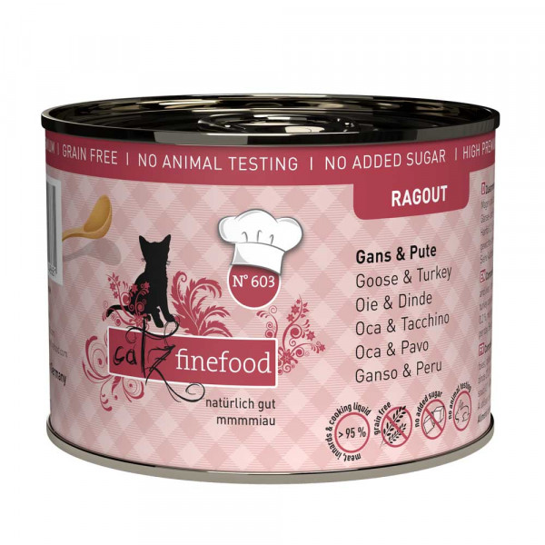 catz finefood Ragout N° 603 Gans & Pute 190g