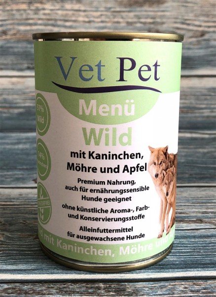 Vet Pet Wild mit Kaninchen, Möhre und Apfel