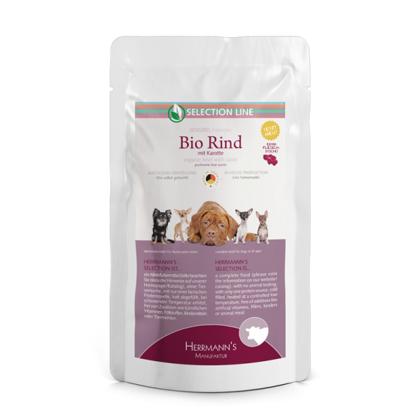 Herrmanns Bio Rind mit Karotten - purinarm