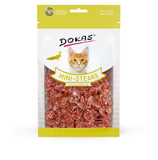Dokas Mini Steaks Ente & Kabeljau 40g