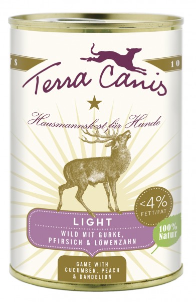Terra Canis Light Wild mit Gurke, Pfirsich & Löwenzahn 400g