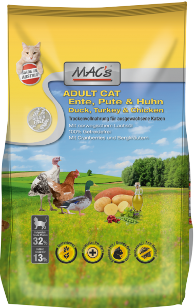 Macs Cat Ente, Pute & Huhn Adult 300g