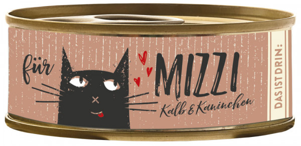 Bubeck Mizzi Kalb & Kaninchen 100g Katzenfutter