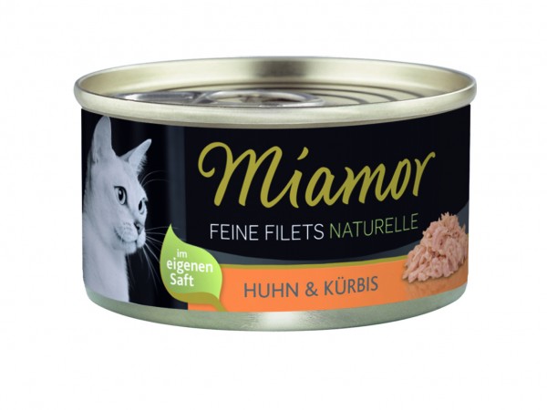 Miamor Feine Filets Naturelle Huhn & Kürbis 80g