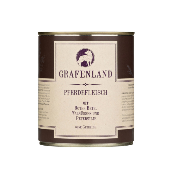 Grafenland Pferdefleisch mit Roter Bete, Walnüssen und Petersilie
