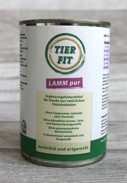 TierFit Reinfleischdose Lamm pur
