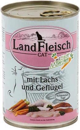 Landfleisch Cat - Schlemmertopf Lachs & Geflügel 400g