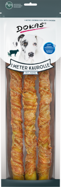 Dokas 1 Meter Kaurolle mit Huhn 315g