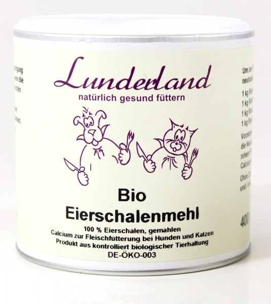 Lunderland Bio Eierschalenmeh 400g MHD: 23.07.2020