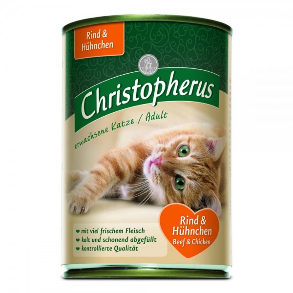 Christopherus Katze Adult Rind & Huhn