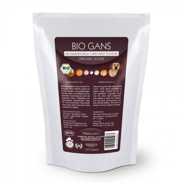 Herrmanns Bio Gans Menü Nr.1 mit Süßkartoffeln 130g