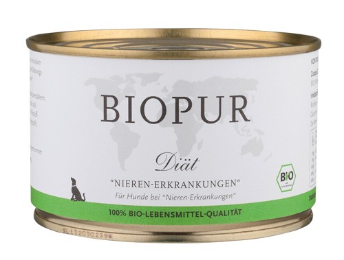 BIOPUR Hunde Diät bei Nieren-Erkrankungen 400g Dose