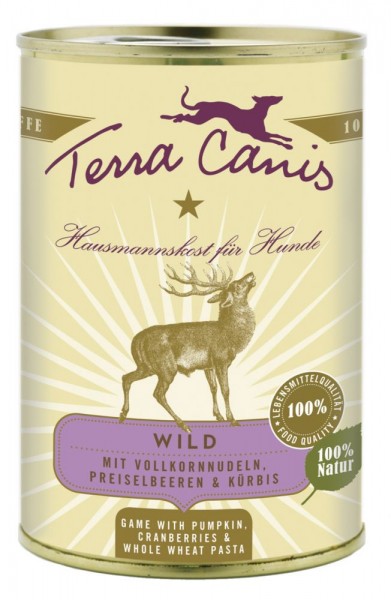 Terra Canis Wild mit Kürbis, Preiselbeeren & Vollkornnudeln