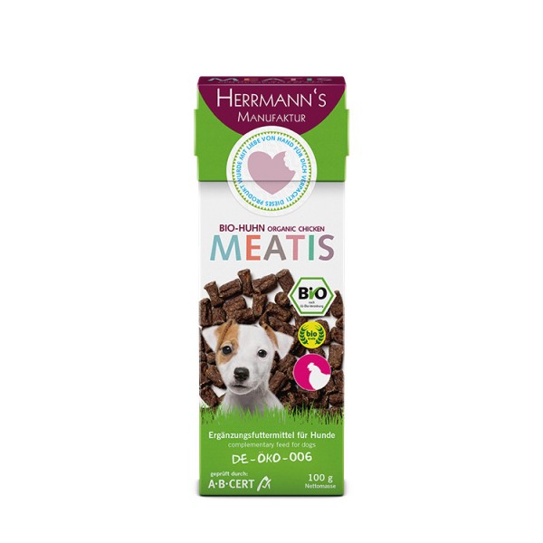Herrmanns Meatis Bio Huhn für den Hund 100g