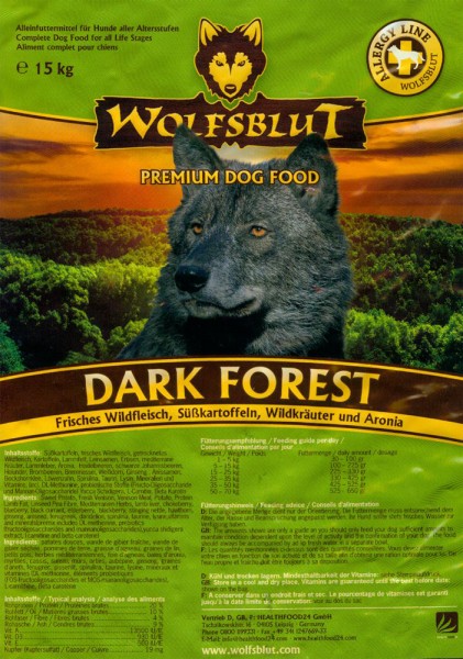 Wolfsblut Dark Forest Wild mit Süßkartoffeln