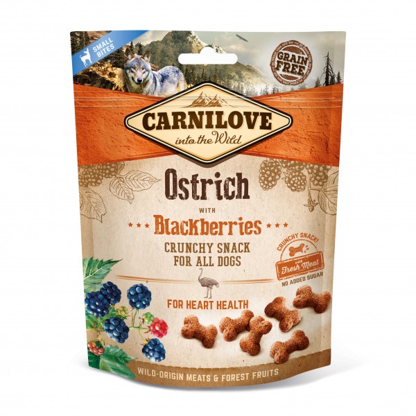 Carnilove Crunchy Snack Ostrich & Blackberries 200g