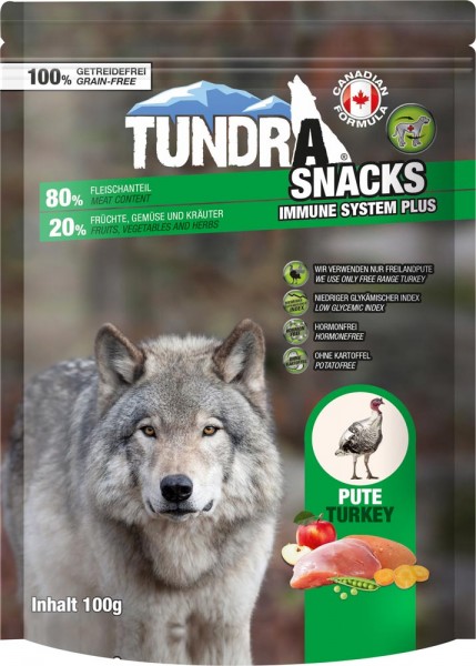 Tundra Snack Immune System Pute 100g