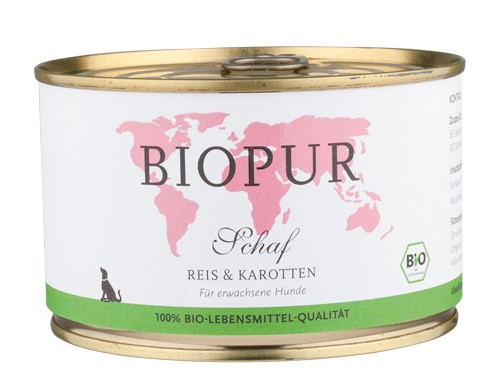BIOPUR Schaf mit Reis für Hunde