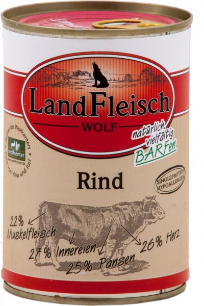 Landfleisch Barf2Go Rind 400g