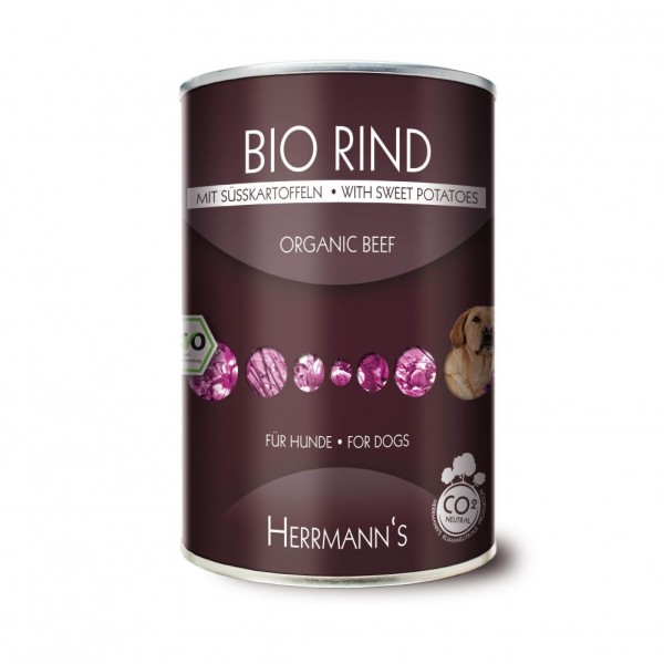 Herrmanns Bio-Rind Menü mit Süßkartoffeln und Gemüse
