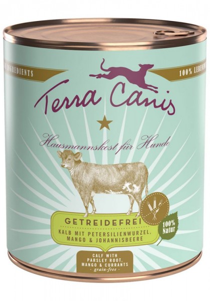 Terra Canis Sensitiv Kalb mit Petersilienwurzel, Mango & Johannisbeere