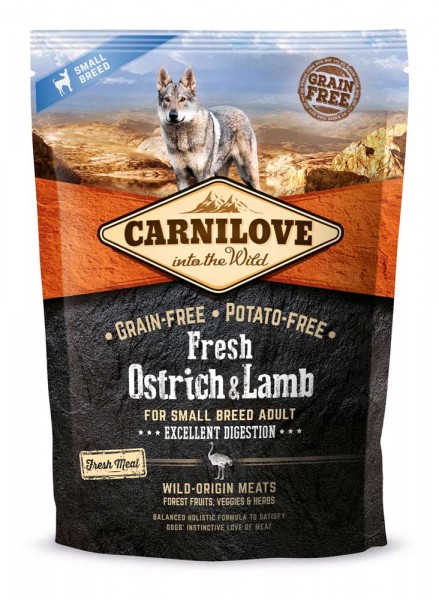 Carnilove Fresh Ostrich &amp; Lamb Adult Small Breed