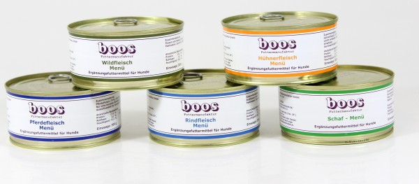 Boos Testpaket Menüs 4 Sorten