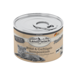 Landfleisch Cat Kitten Pastete Rind mit Geflügelkomposition 100g