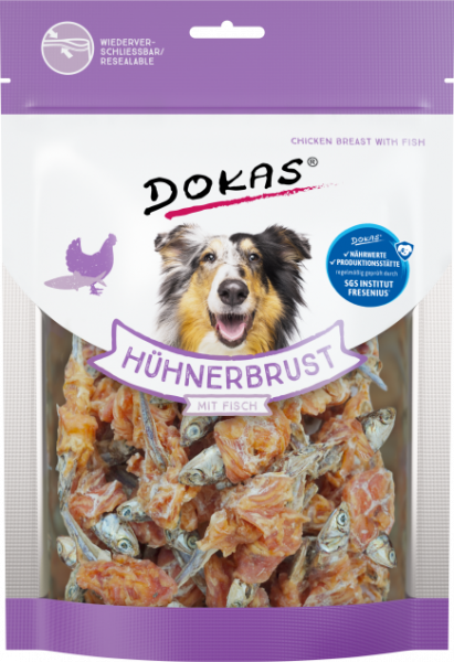 Dokas Hühnerbrust mit Fisch 220g