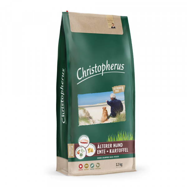 Christopherus getreidefrei älterer Hund Ente & Kartoffel 12kg