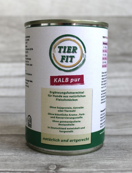 TierFit Reinfleischdose Kalb pur