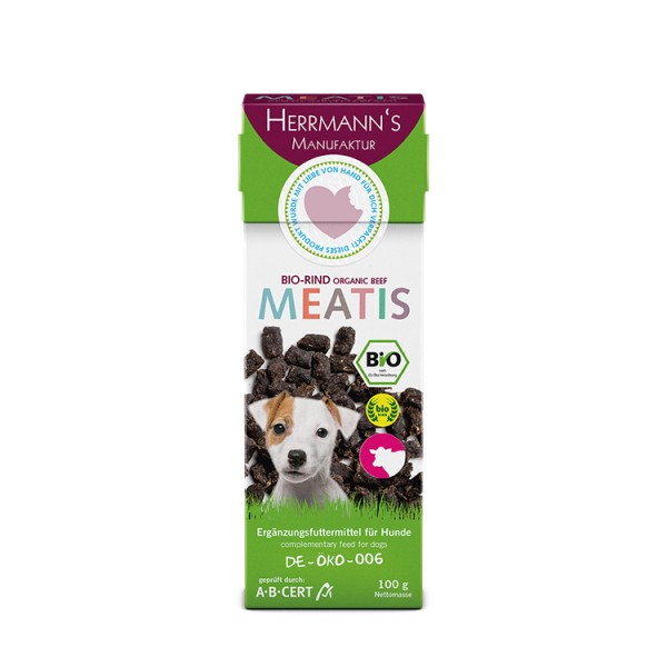 Herrmanns Meatis Bio Rind für den Hund 100g